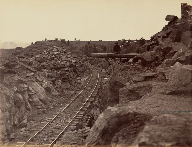 Railroad Visions wallpaper: Eastern Approach to Dale Creek Bridge 1869